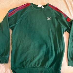 Adidas Green Crewneck Sweater